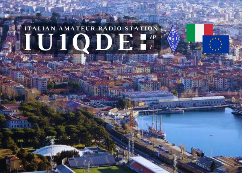 QSL IU1QDE, panorama di La Spezia